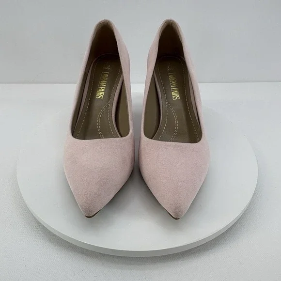 Dream Pairs Kucci Stiletto Pumps Women's Size 7 Pink Suede Pointed‎ Toe - Picture 5 of 8